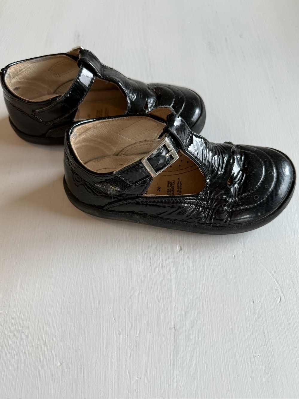 Old Soles Toddler Girl Black Patent‎ Maryjane Flats - Picture 3 of 7